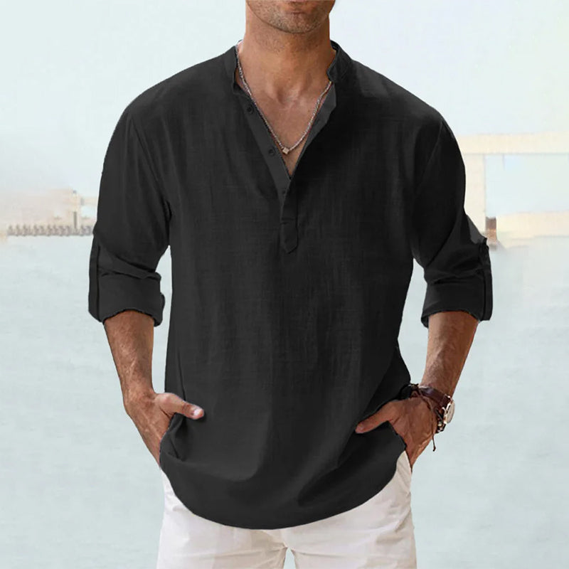 Thomas | Men's Linen Long Sleeve Shirt