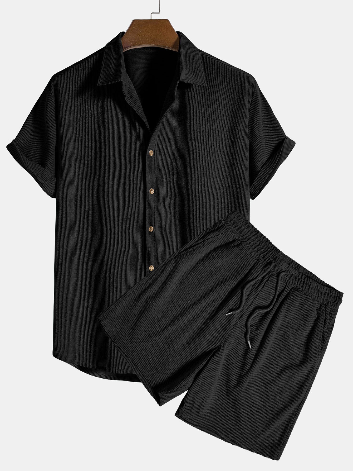 Riley | Men's Short Sleeve Corduroy Shirt Set
