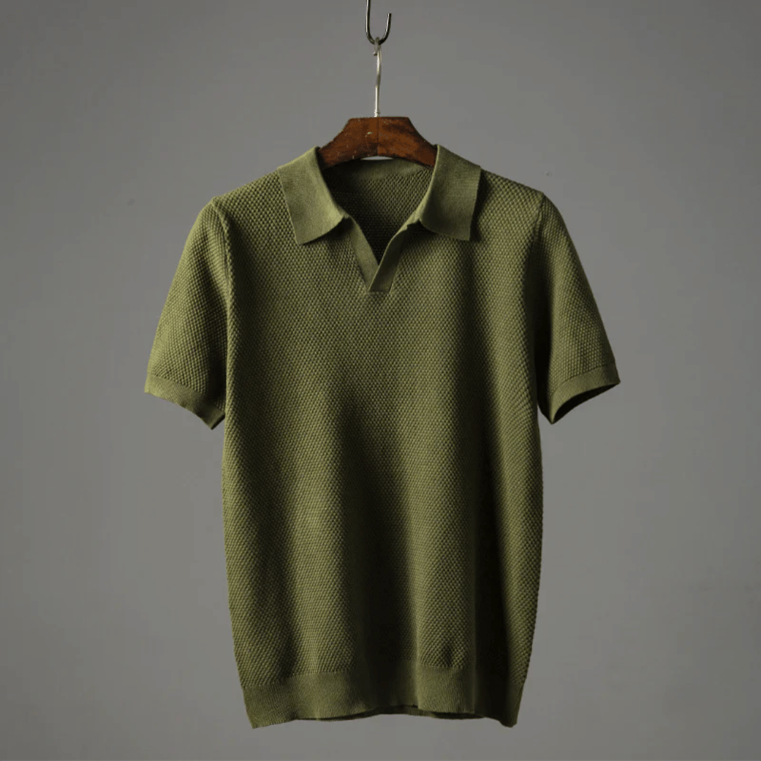 Nate | Men's Stylish Knit Polo Shirt