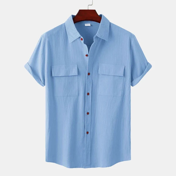 Ryan | Clara Men's Linen Short Sleeve Shirt