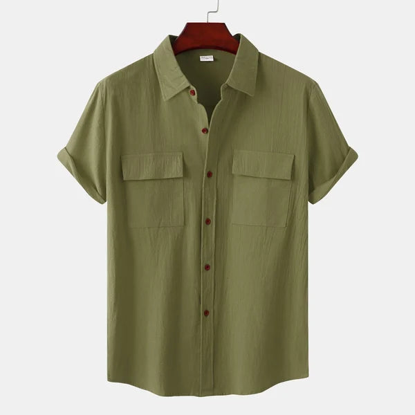 Ryan | Clara Men's Linen Short Sleeve Shirt