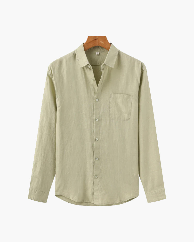 HARBOUR POINT – 100% Linen Shirt