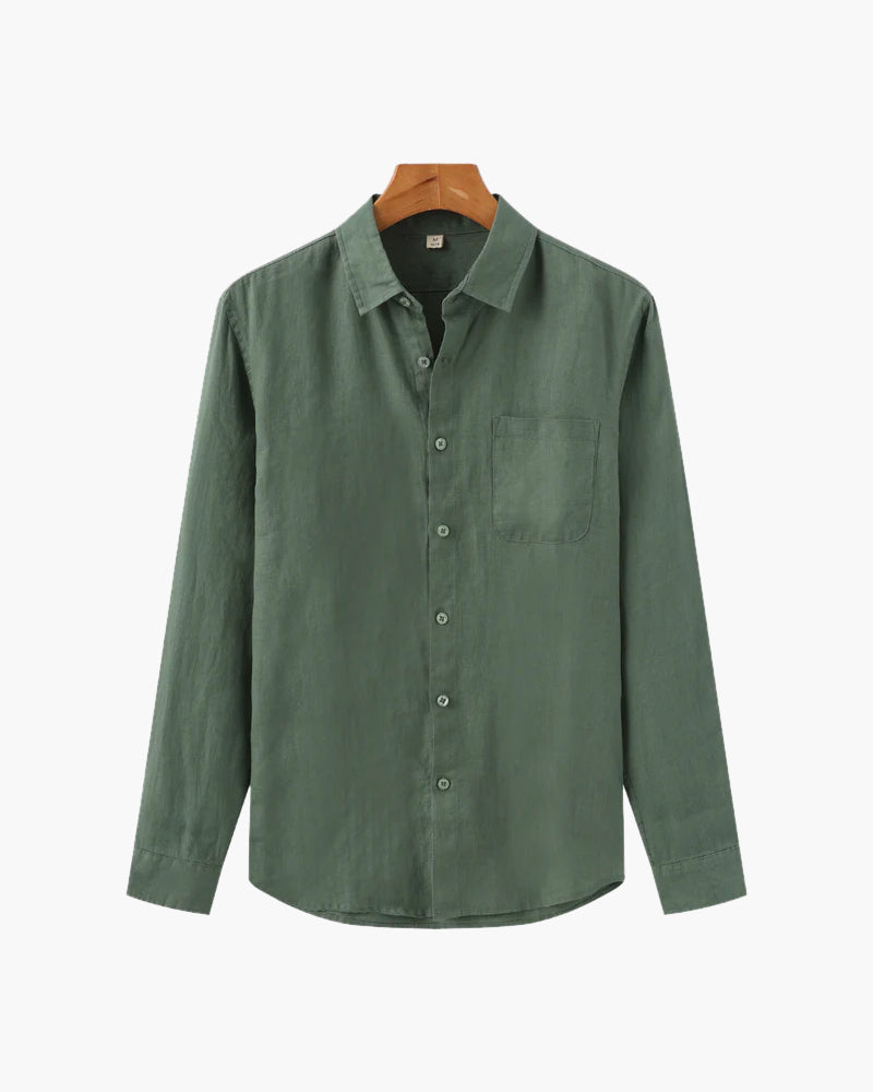 HARBOUR POINT – 100% Linen Shirt