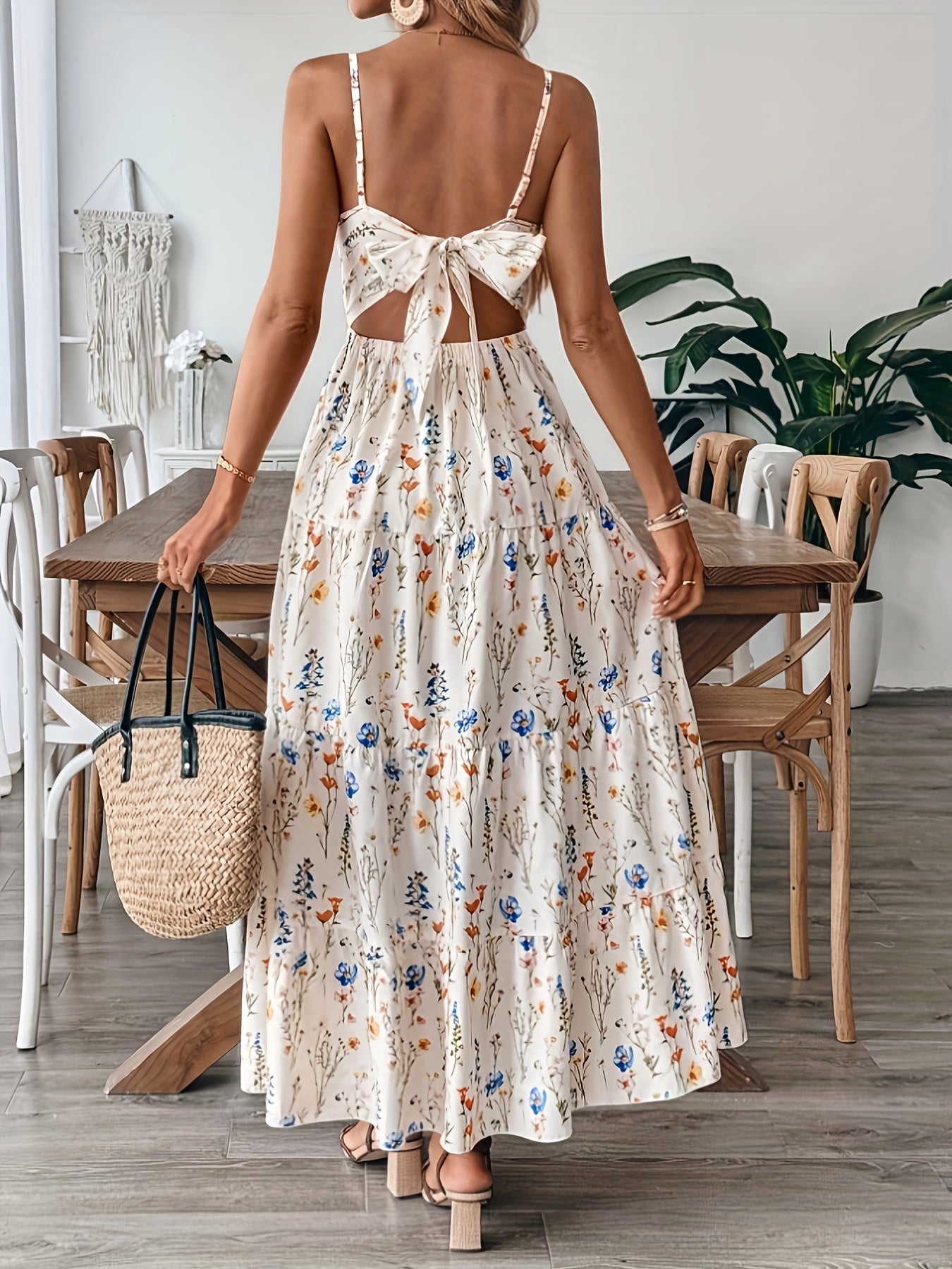 Aria – Floral Print Off-Shoulder Summer Dress