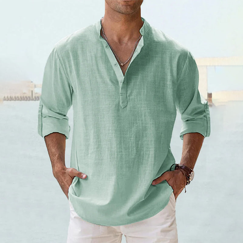 Thomas | Men's Linen Long Sleeve Shirt