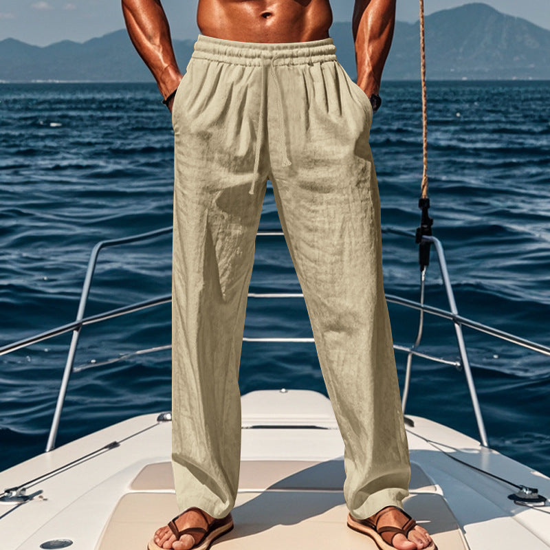 Jordan | Men's Loose Linen Leisure Pants