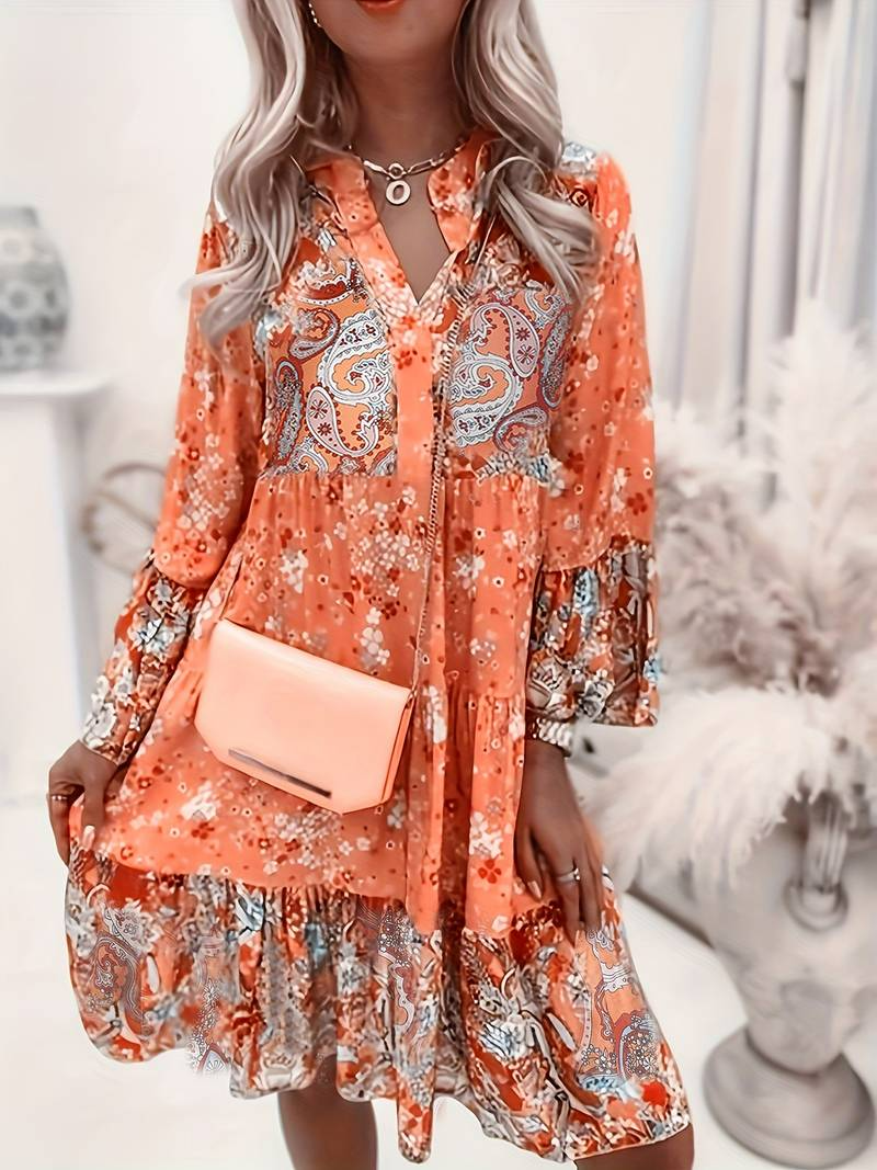 Gabriella | Stylish Boho Dress with Floral Print