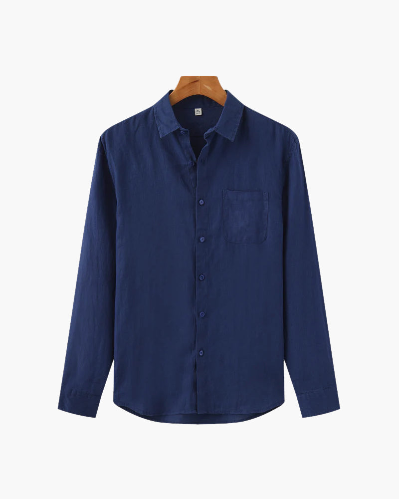 HARBOUR POINT – 100% Linen Shirt