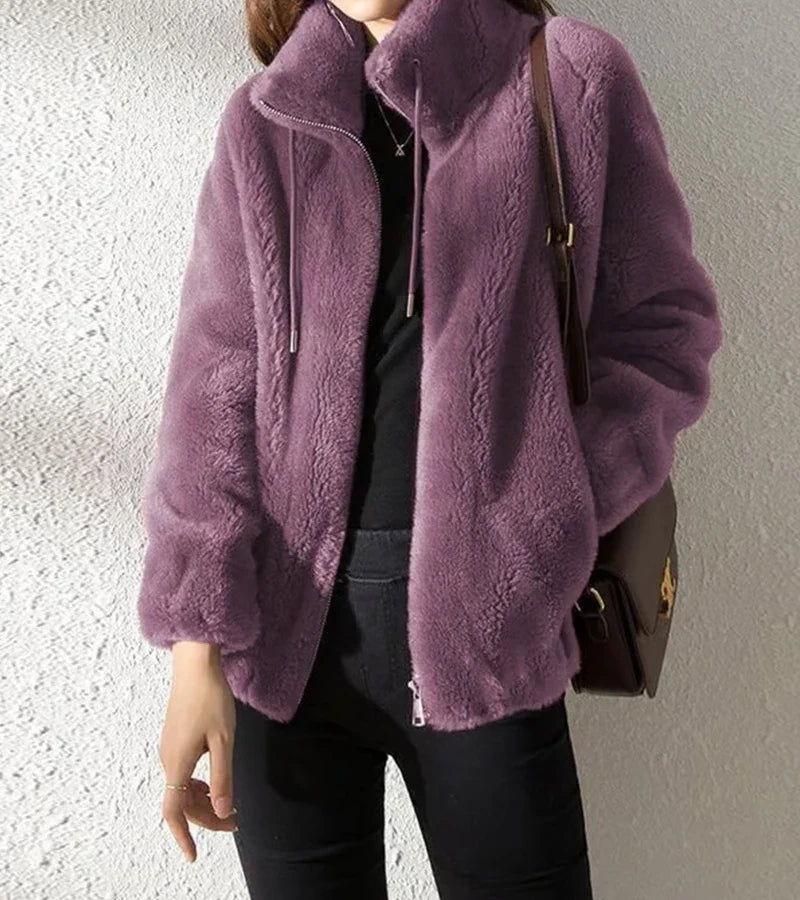 Marry | Soft Fleece Jacket with High Collar