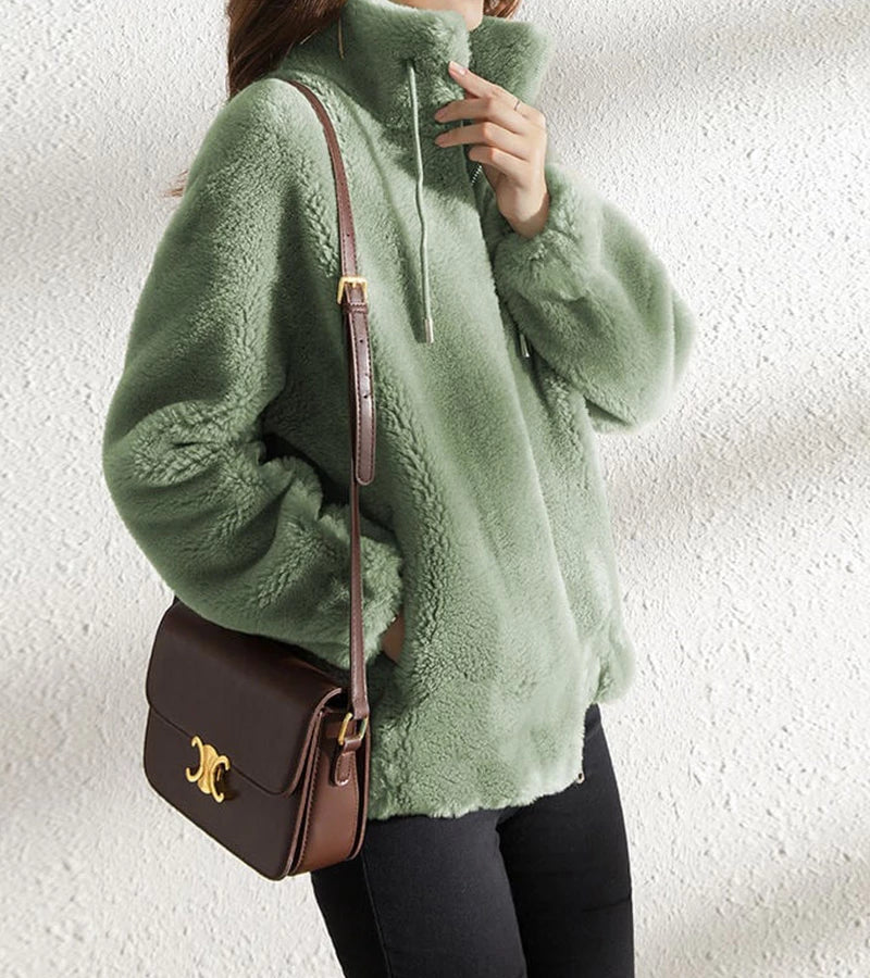 Marry | Soft Fleece Jacket with High Collar