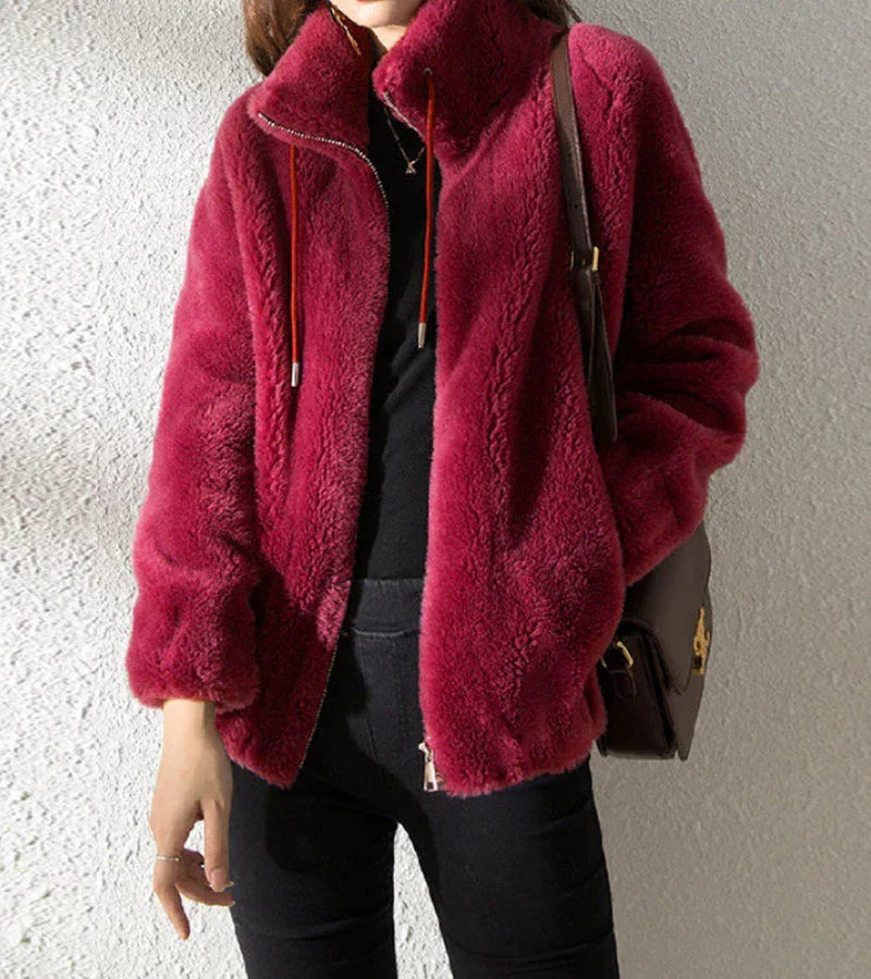 Marry | Soft Fleece Jacket with High Collar