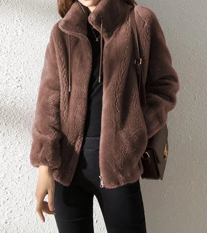 Marry | Soft Fleece Jacket with High Collar