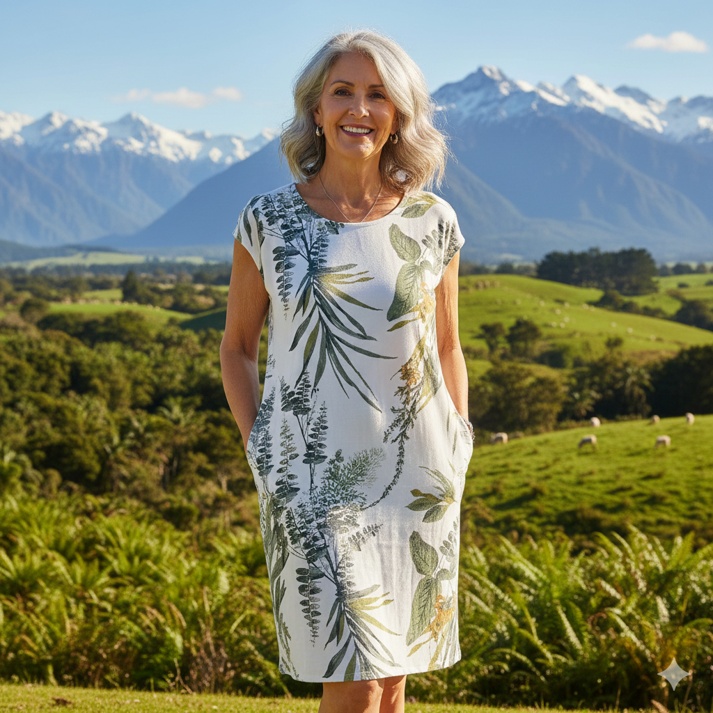 Freya | Canvas Dress with Functional Pockets