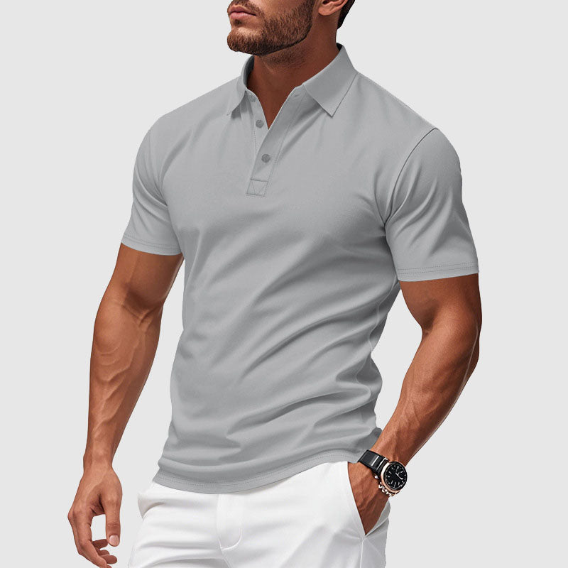 Mason | Men's Azure Crest Polo Shirt
