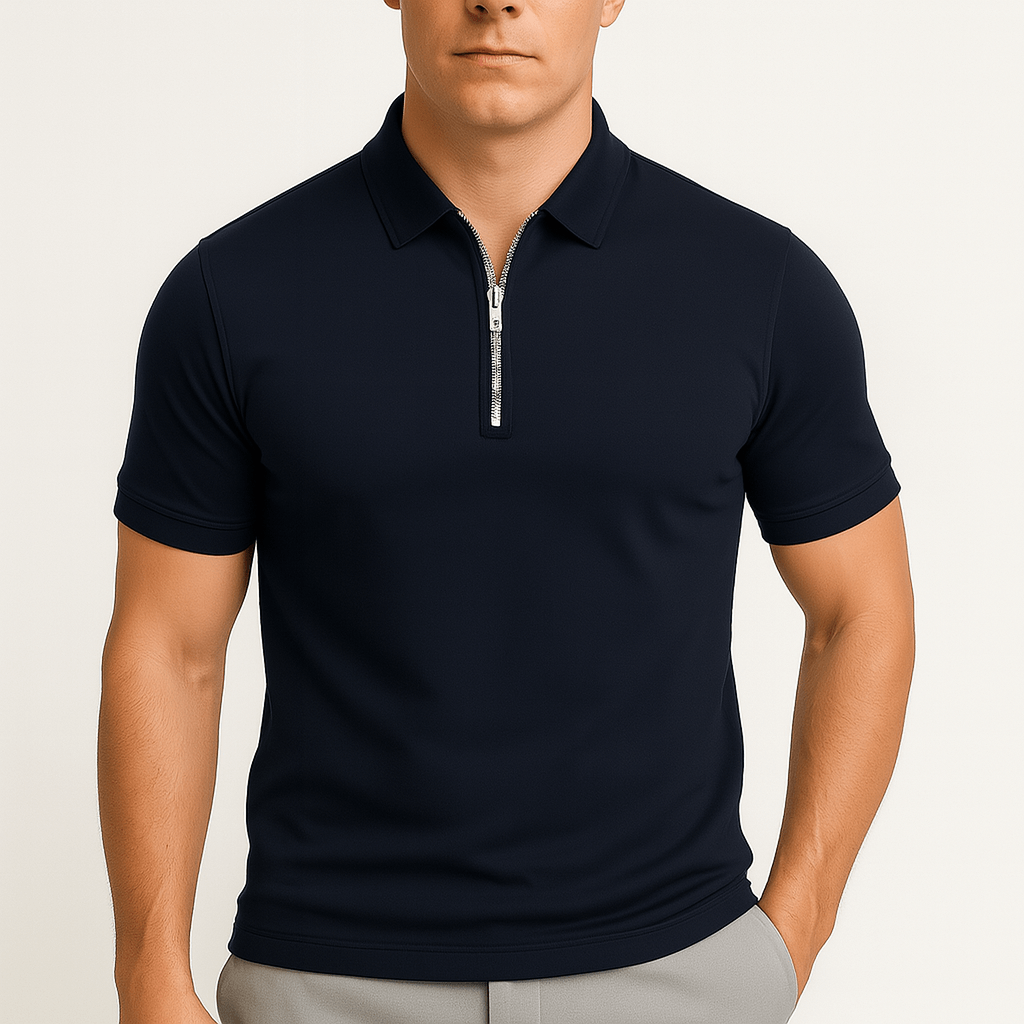 Zipper Polo Shirt