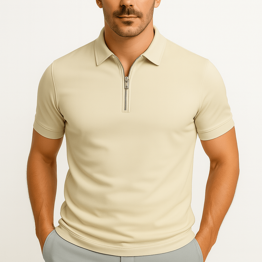Zipper Polo Shirt