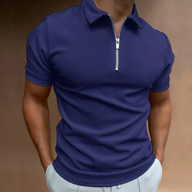 Blake | Men's Casual Zippered Polo Shirt