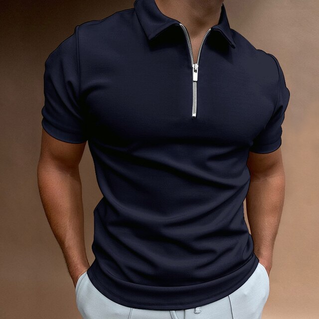 Blake | Men's Casual Zippered Polo Shirt