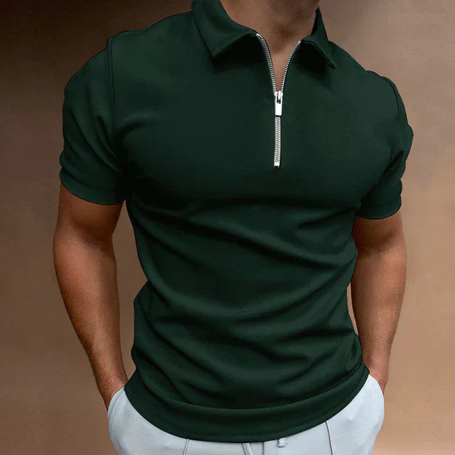 Blake | Men's Casual Zippered Polo Shirt