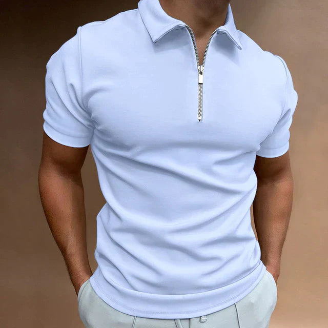 Blake | Men's Casual Zippered Polo Shirt
