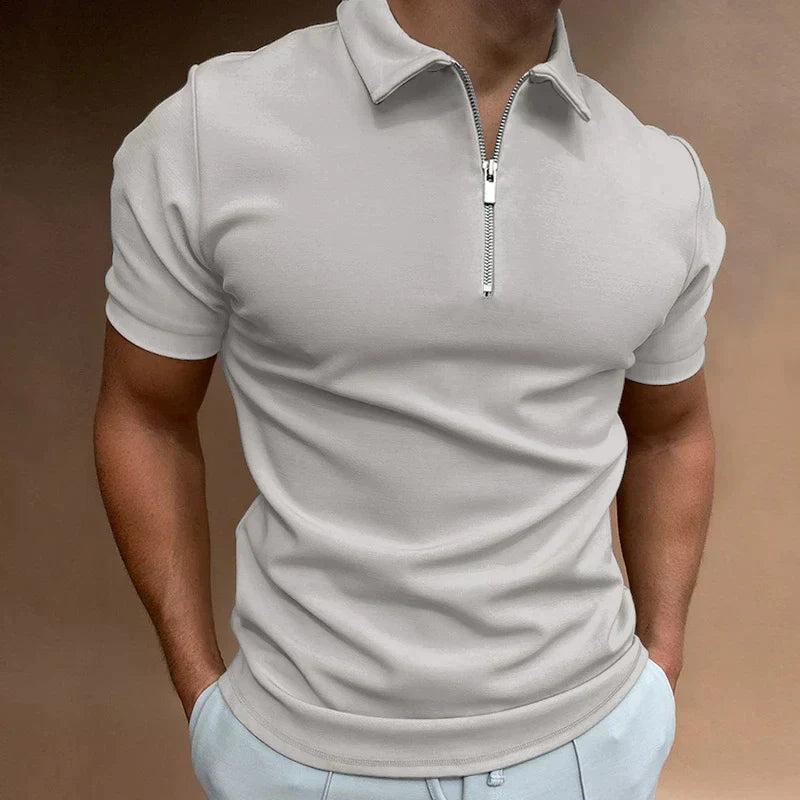 Blake | Men's Casual Zippered Polo Shirt