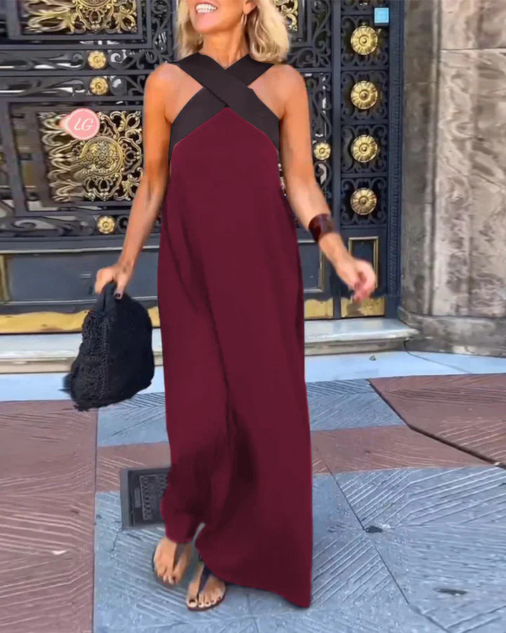 Maribel | Dress with Crossed Cut