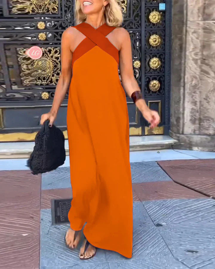 Maribel | Dress with Crossed Cut