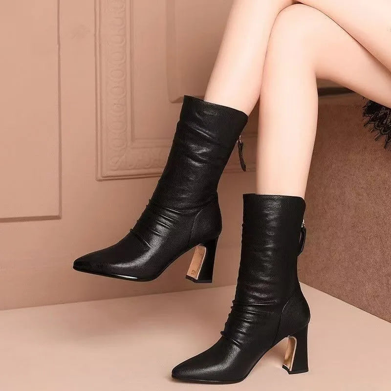 Orla | Stylish Pointed Heel Boots