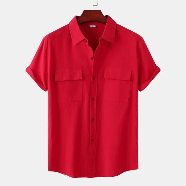 Ryan | Clara Men's Linen Short Sleeve Shirt