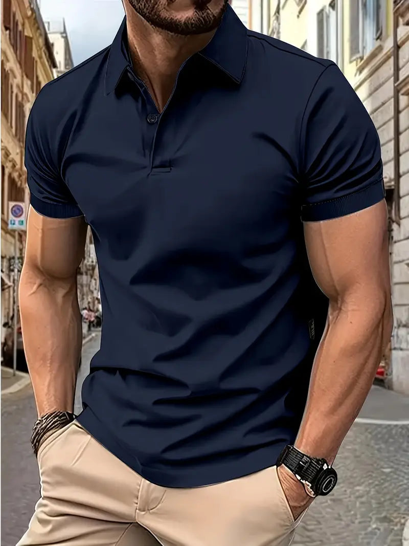 Lachlan | Men's Muscle-Fit Polo Shirt