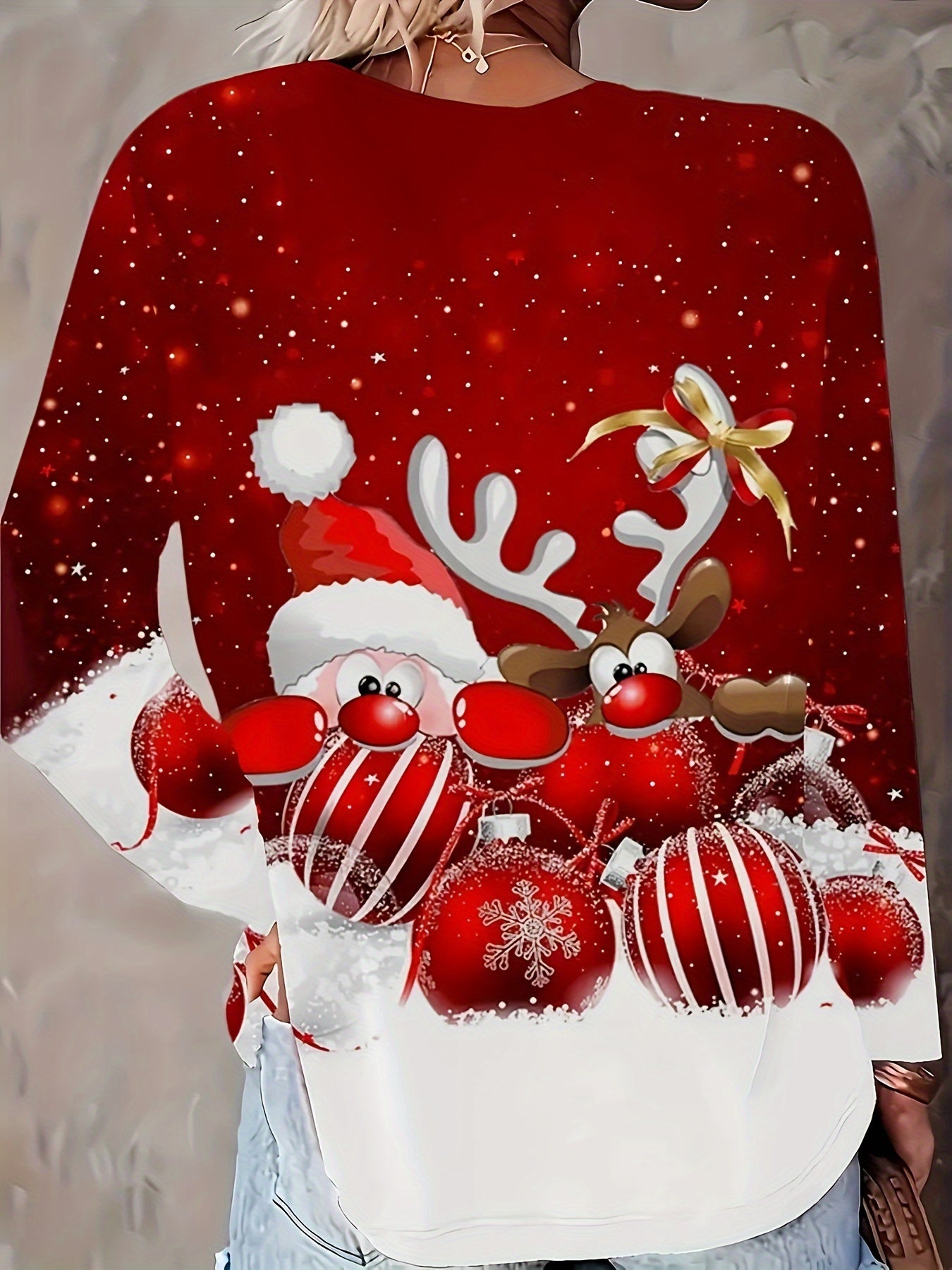 Christmas Long Sleeve T-Shirt for Women – Festive Graphic Top