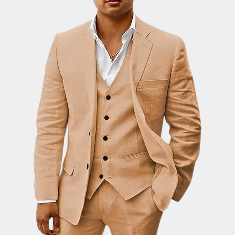 Lachlan | Men's Classic Linen Suit for Weddings