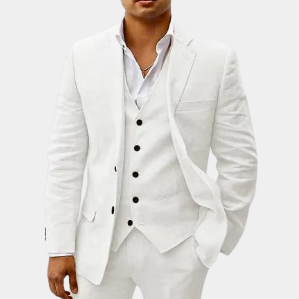 Lachlan | Men's Classic Linen Suit for Weddings