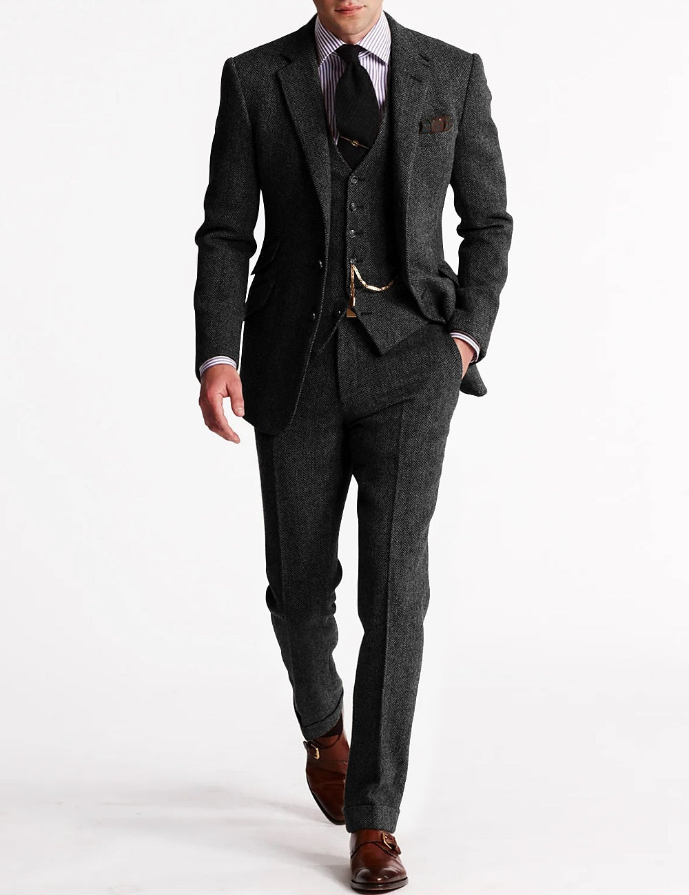 Elias | Tweed 3-Piece Tuxedo Suit