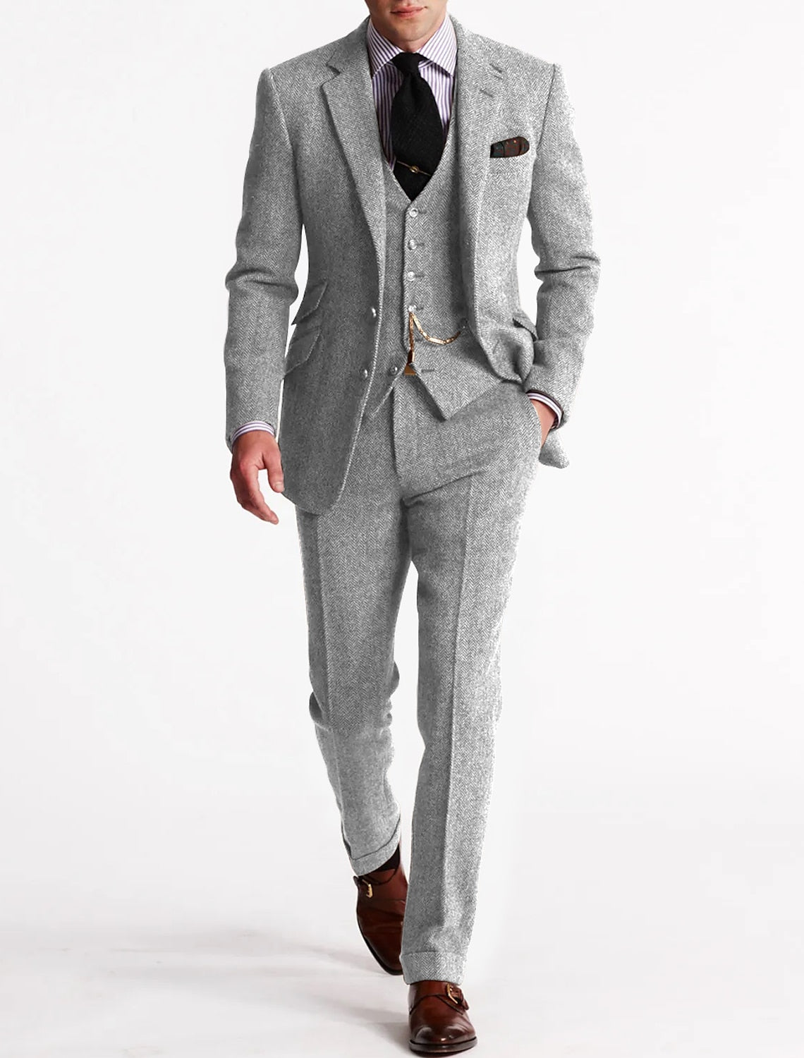 Elias | Tweed 3-Piece Tuxedo Suit