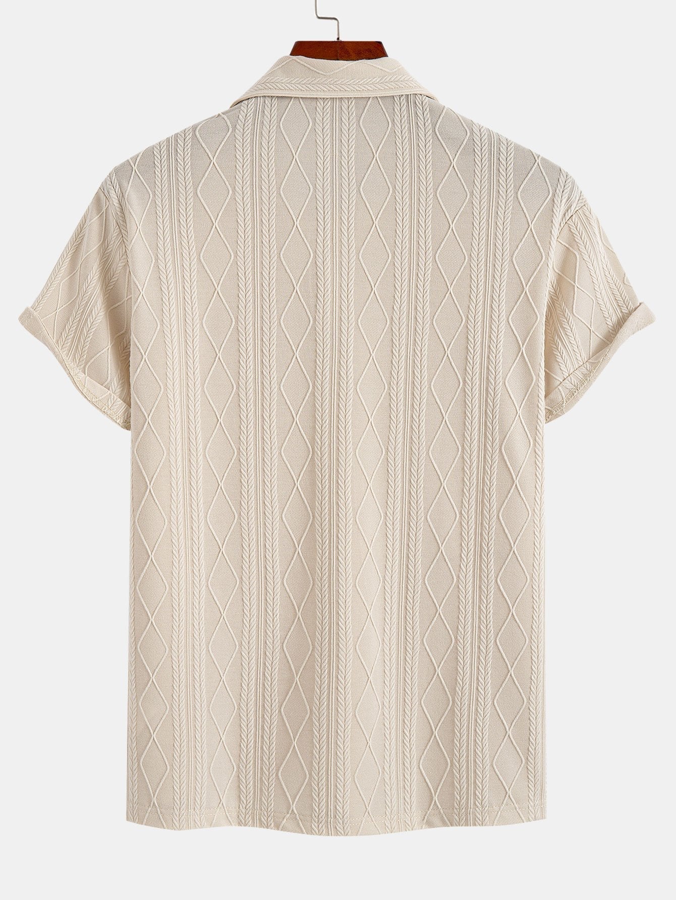 Angus | Men's Geometric Jacquard Polo Shirt