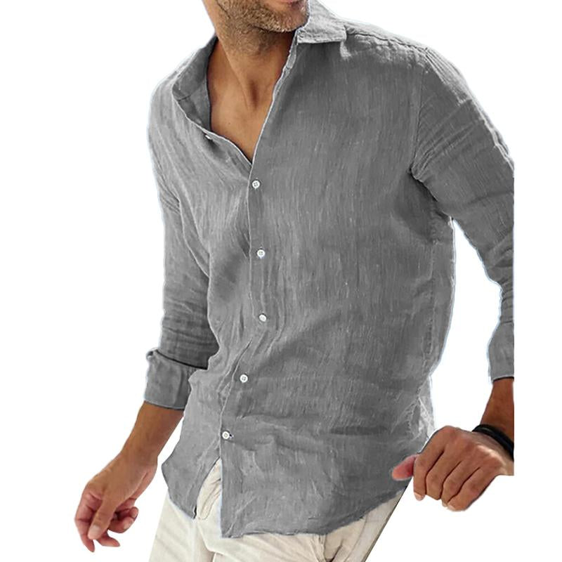 Patrick | Men's Breathable Long Sleeve Linen Casual Shirt