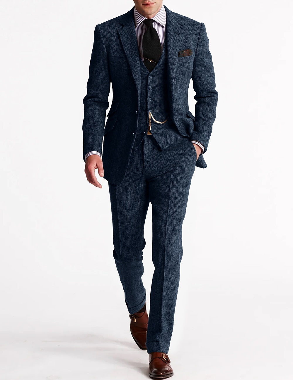 Elias | Tweed 3-Piece Tuxedo Suit