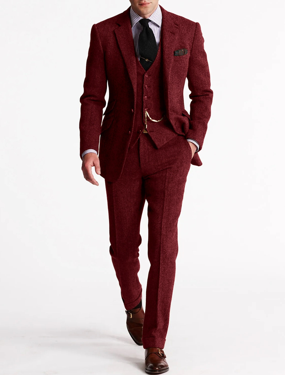 Elias | Tweed 3-Piece Tuxedo Suit